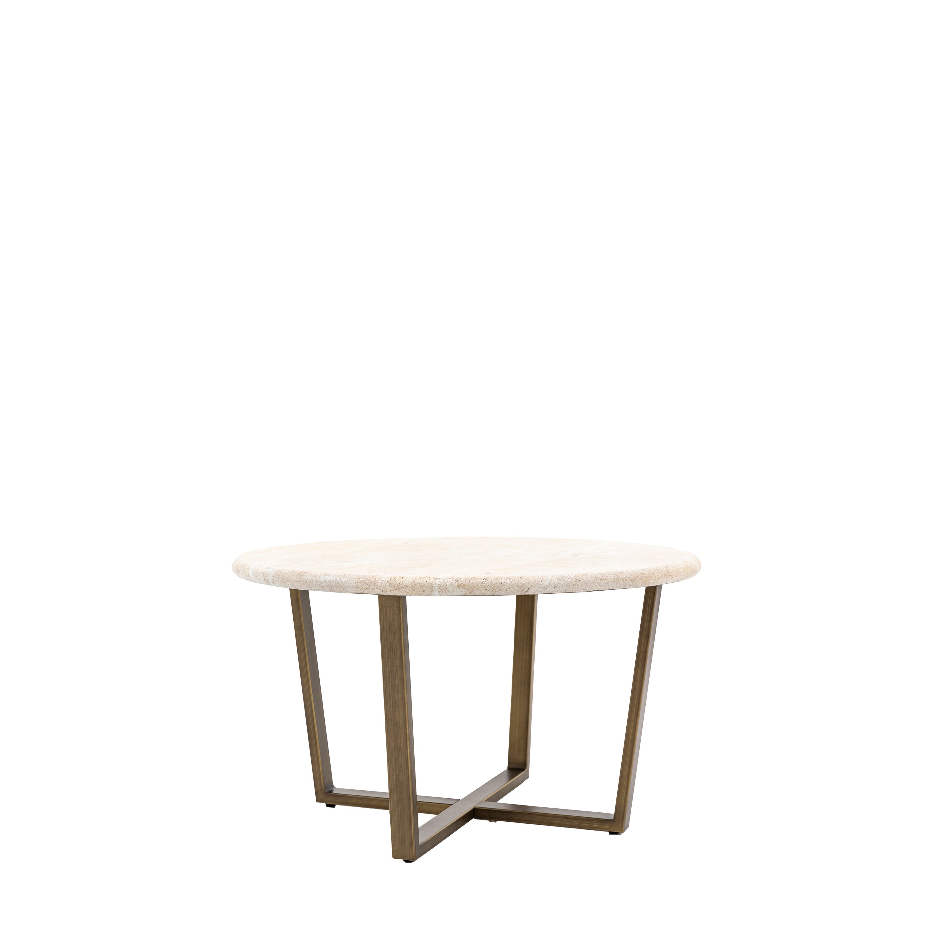Annecy Bronze & White Concrete Round Coffee Table